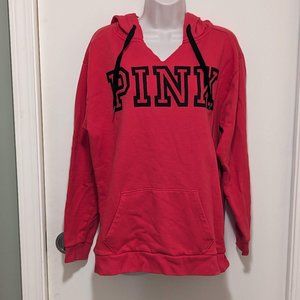 Women's Victoria's Secret PINK Sweatshirt Hoodie Red Pink Size Medium